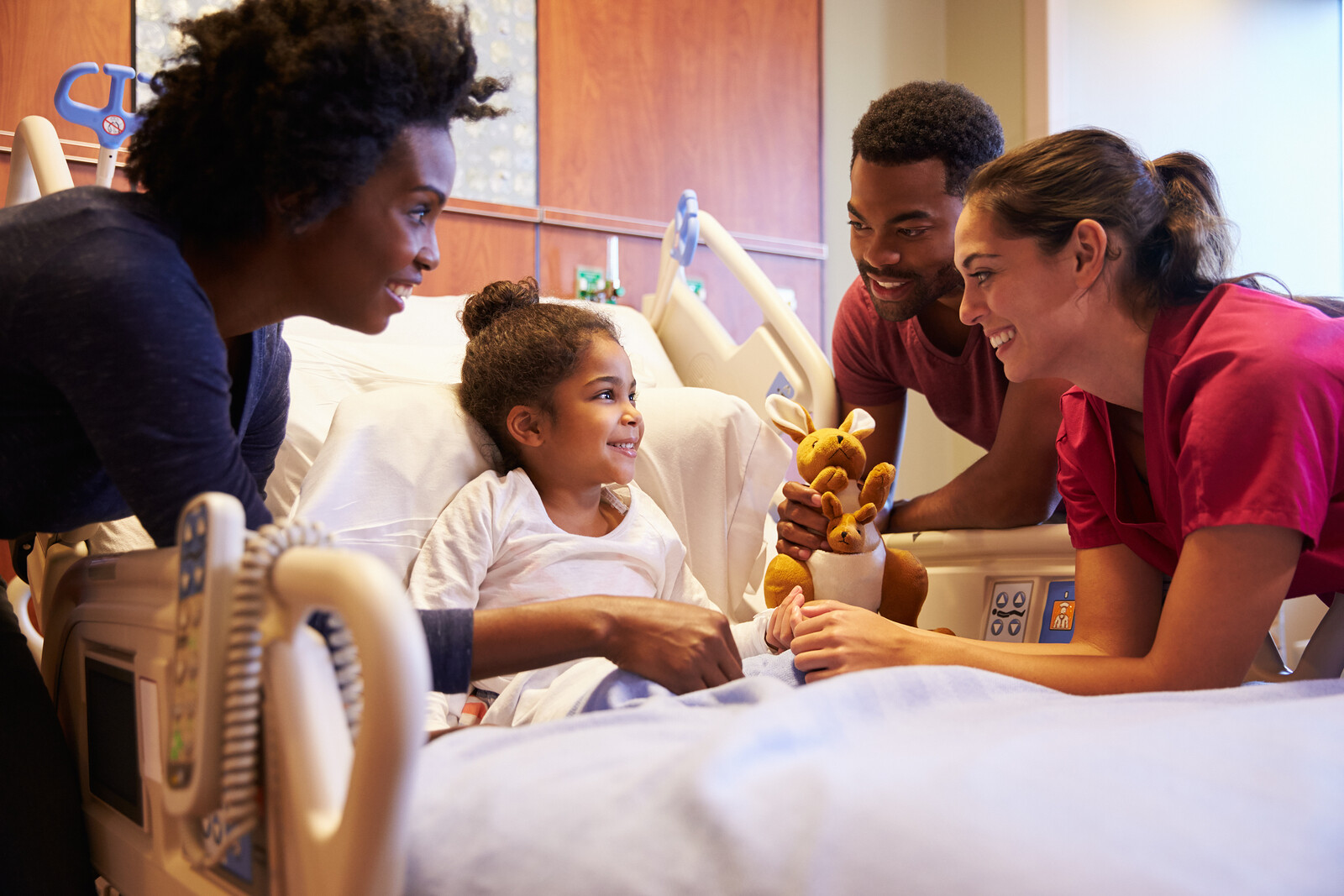 My parents visit me. Parents in Hospital.