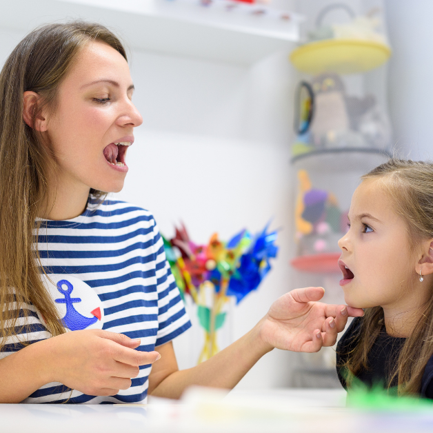 All About Therapy in Raleigh addresses tongue thrusts and protrusion patterns that can affect speech clarity and oral development. We use evidence-based methods to promote proper tongue placement during speech and rest.
